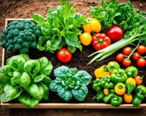 healthy and nutritious home grown vegetables