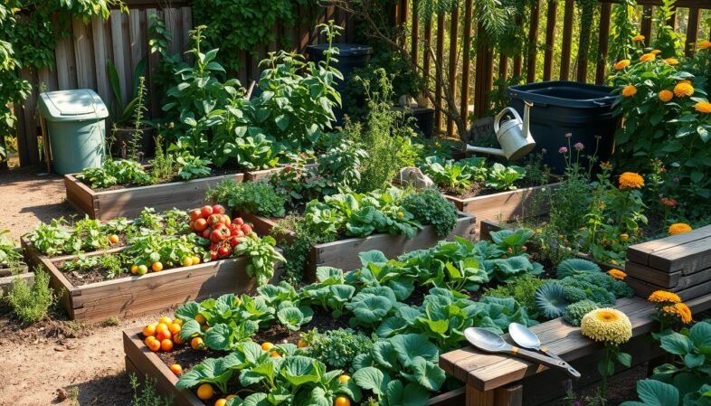 sustainable food gardening tips